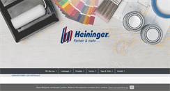 Desktop Screenshot of farben-heininger.de